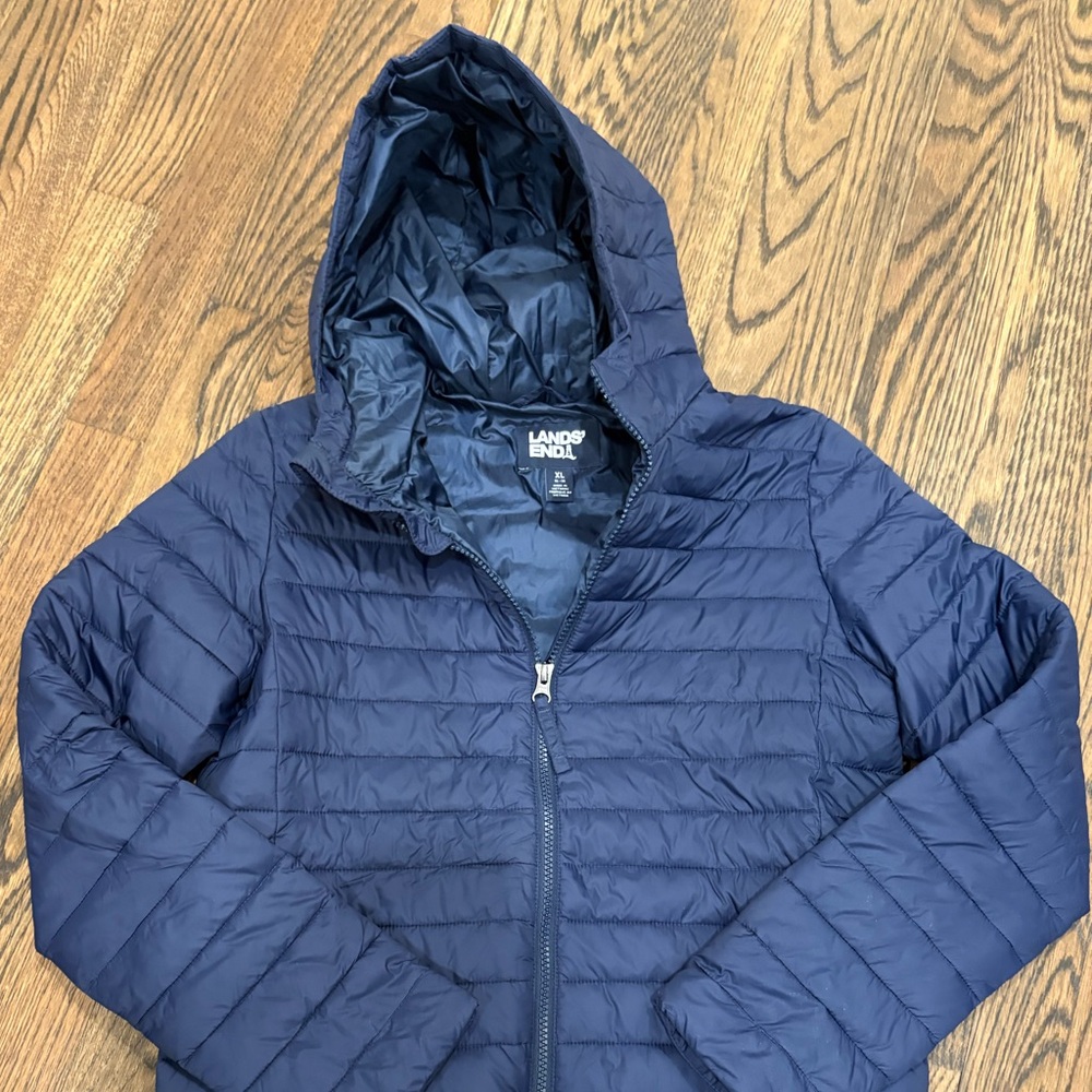 Lands' End Dark Blue Outerwear